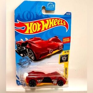 2020 Hot Wheels Experimotors 8/10 SLIDE KICK Trans Red GHB99 New